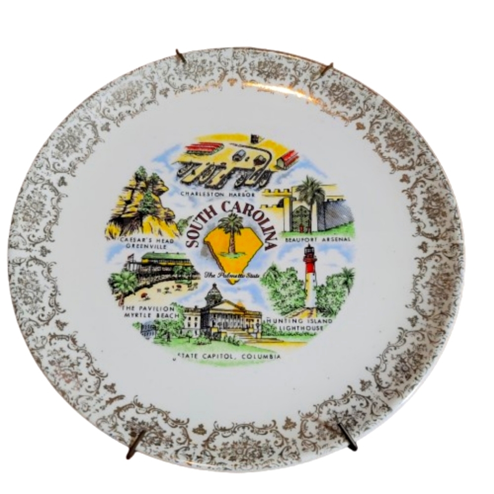 South carolina State Plate ceasars head greenville vintage